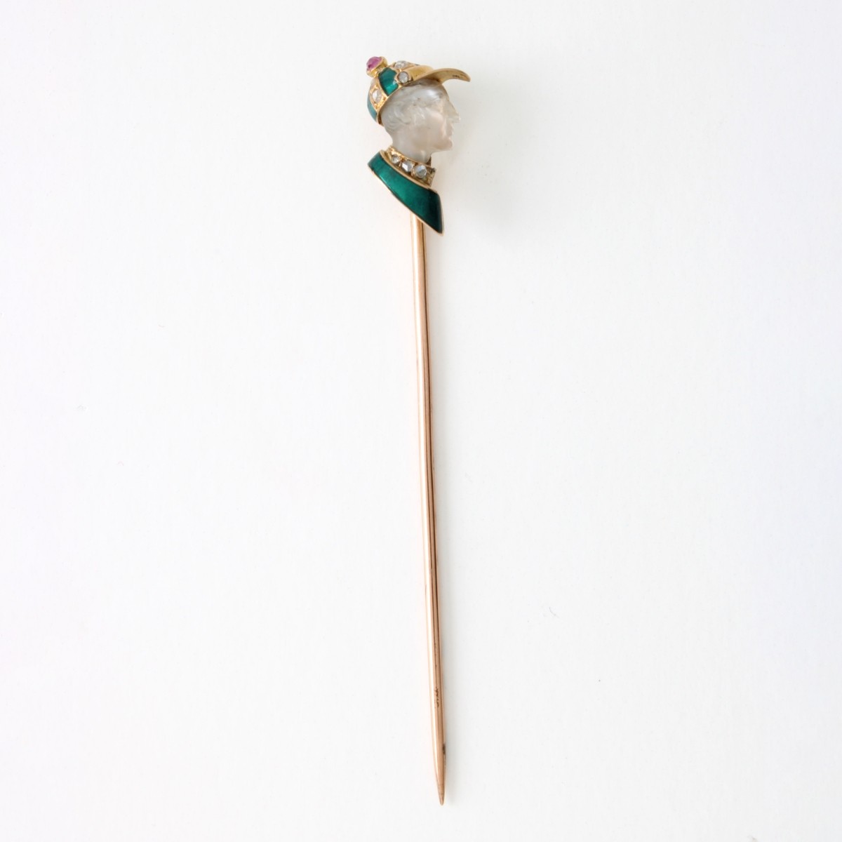 19th Century Rock Crystal Stickpin