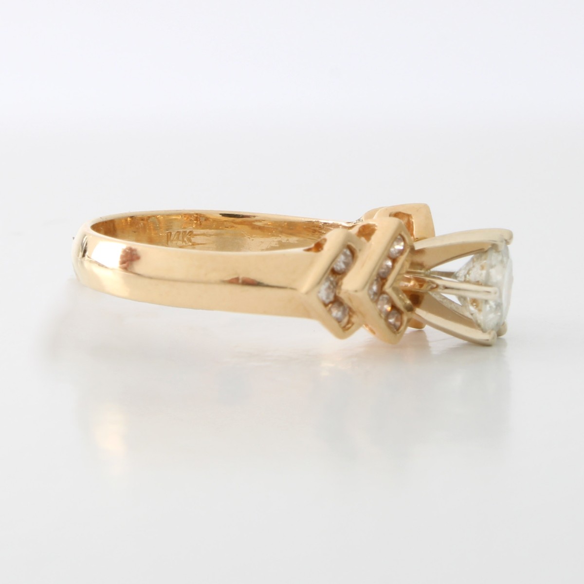 Diamond and 14K Ring