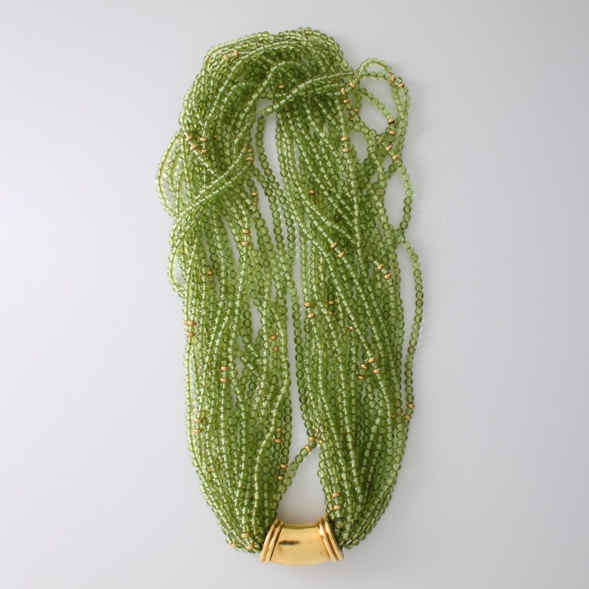 Peridot and 18K Necklace