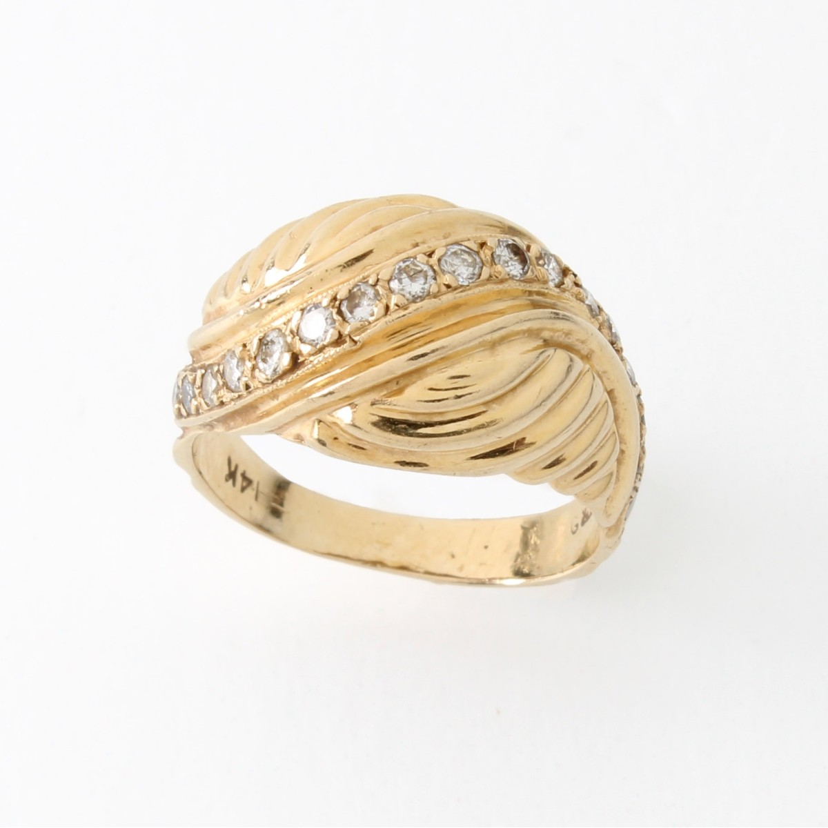 Diamond and 14K Ring