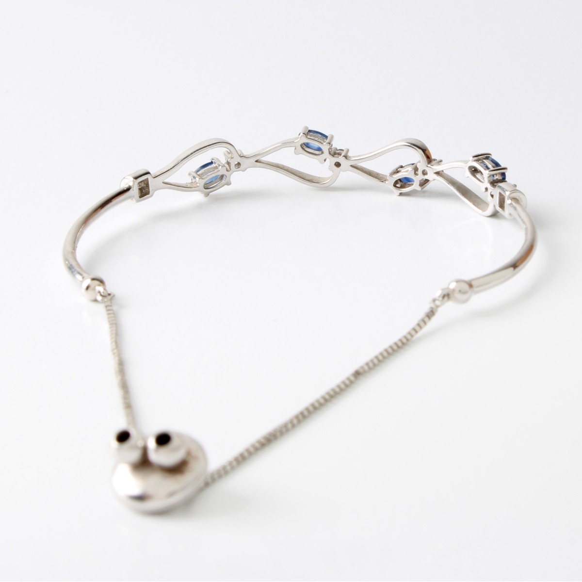 Sapphire, Diamond and 14K Bracelet