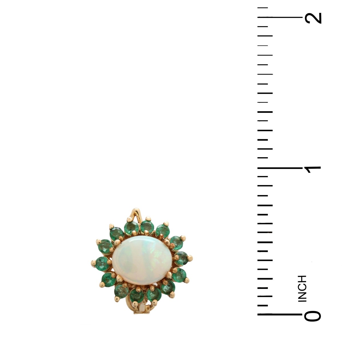 Opal Emerald and 14K Pendant