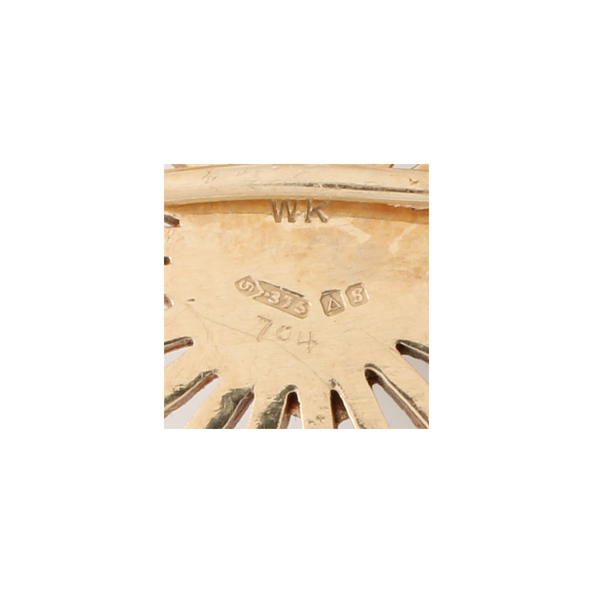 English 9K Gold and Pearl Brooch