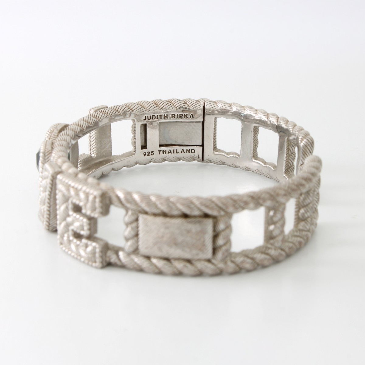 J Ripka Topaz and Sterling Bracelet