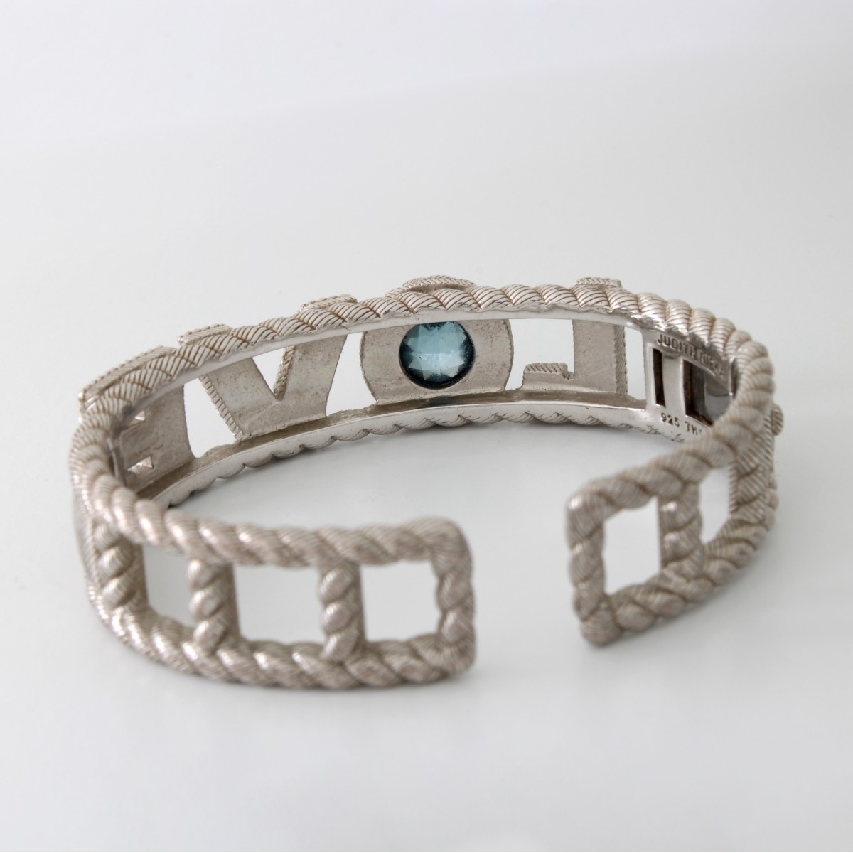 J Ripka Topaz and Sterling Bracelet