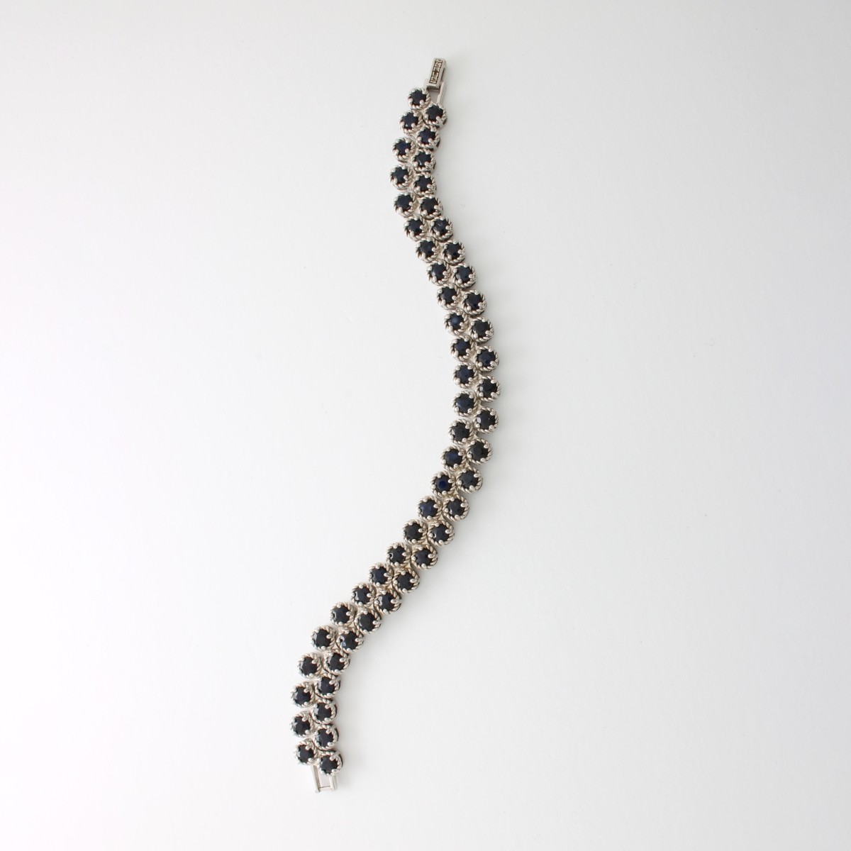 Sapphire and Sterling Bracelet