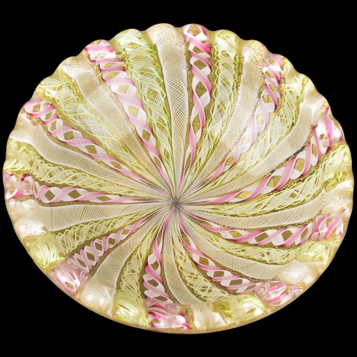 Vintage Venetian Murano Glass Bowl