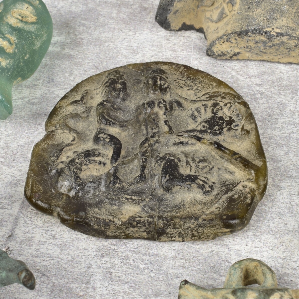 Antique Bronze/Stone/Glass Articles