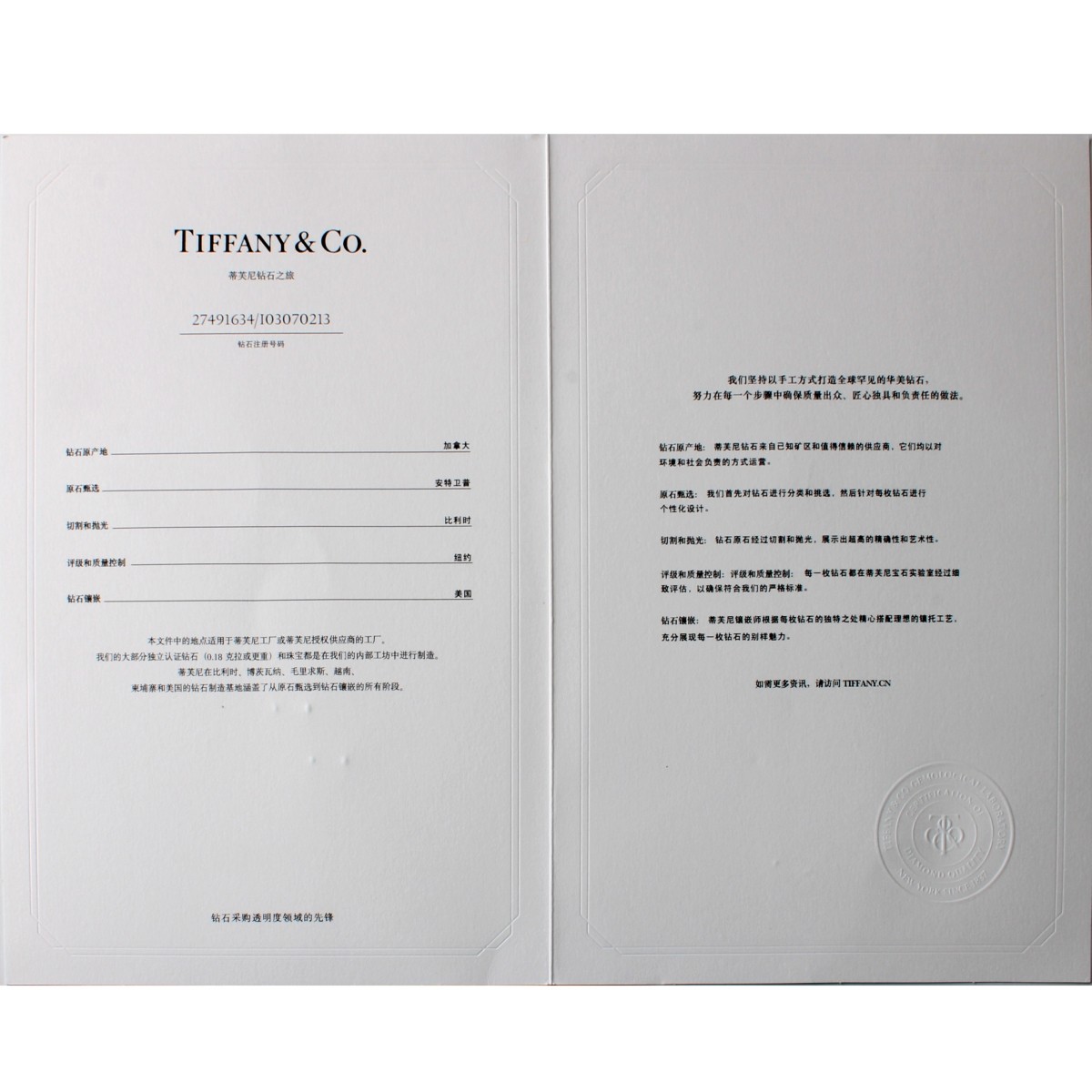 Tiffany & Co Diamond and Platinum Necklace