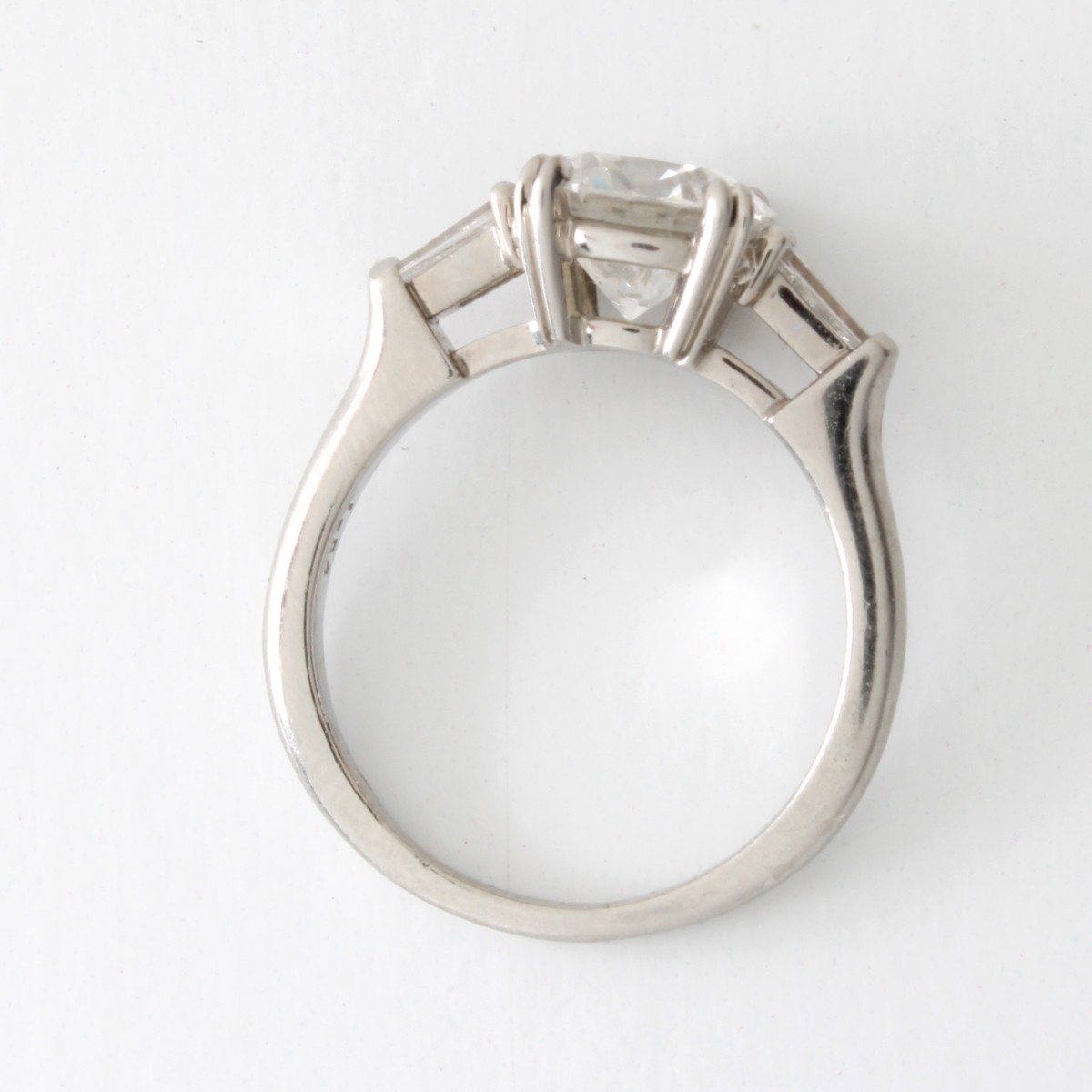 Harry Winston / GIA Diamond and Platinum Ring