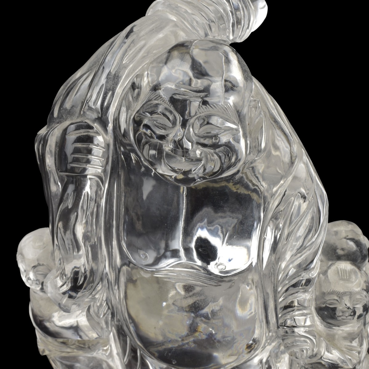 Rock Crystal Group of a Buddha
