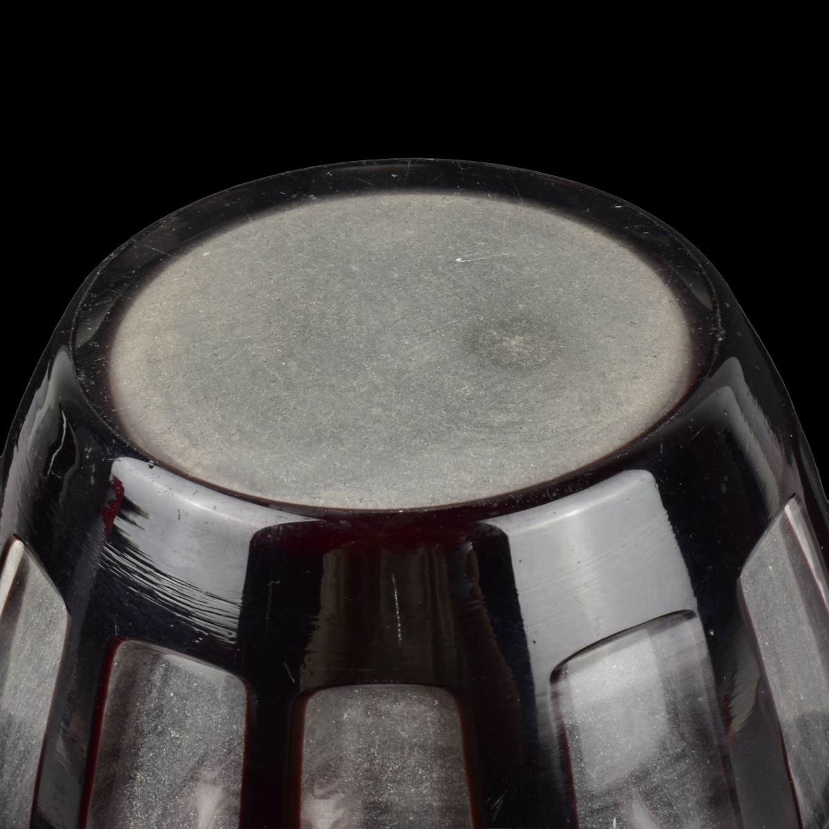 Czechoslovak Ruby Red Cameo Vase