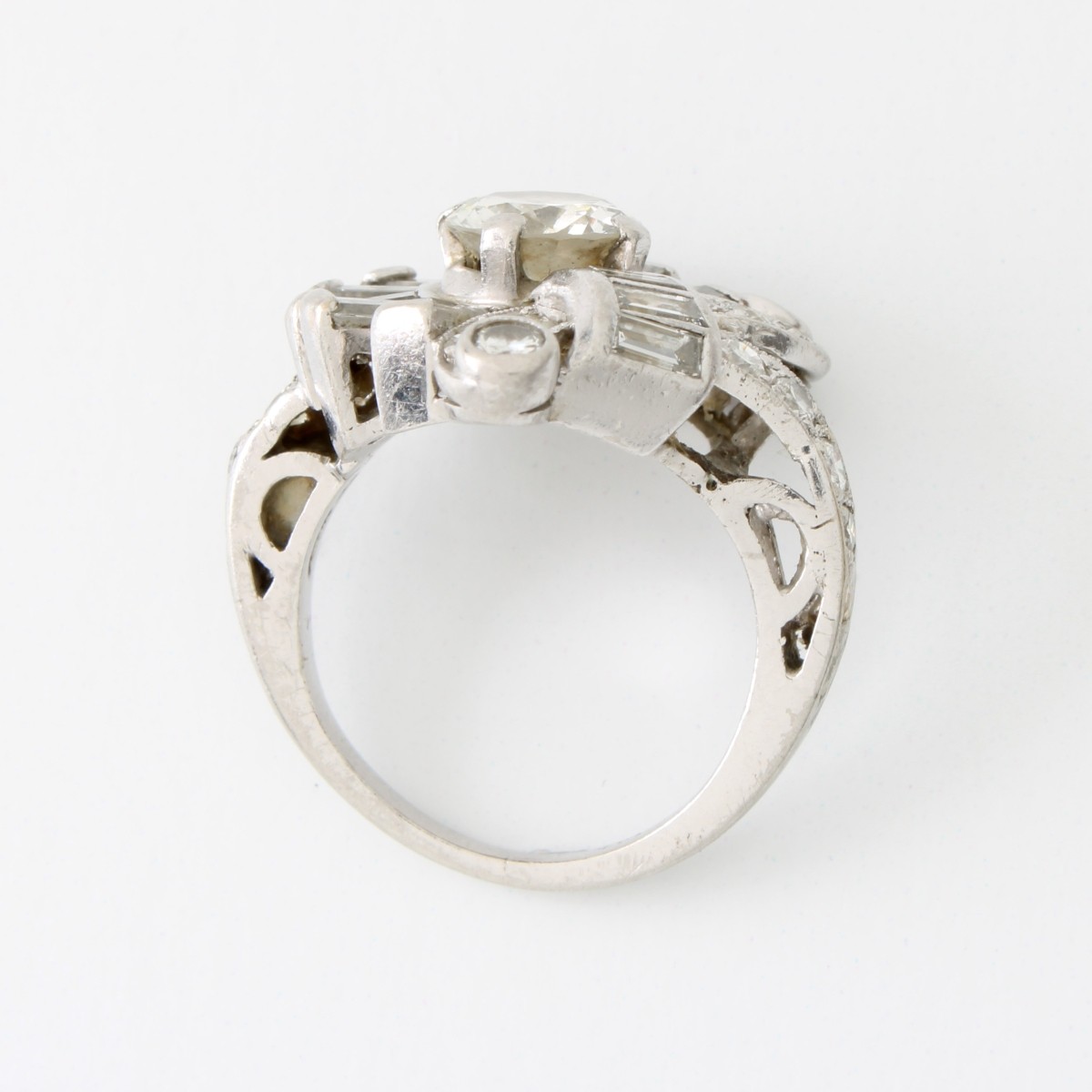 Diamond and Platinum Ring