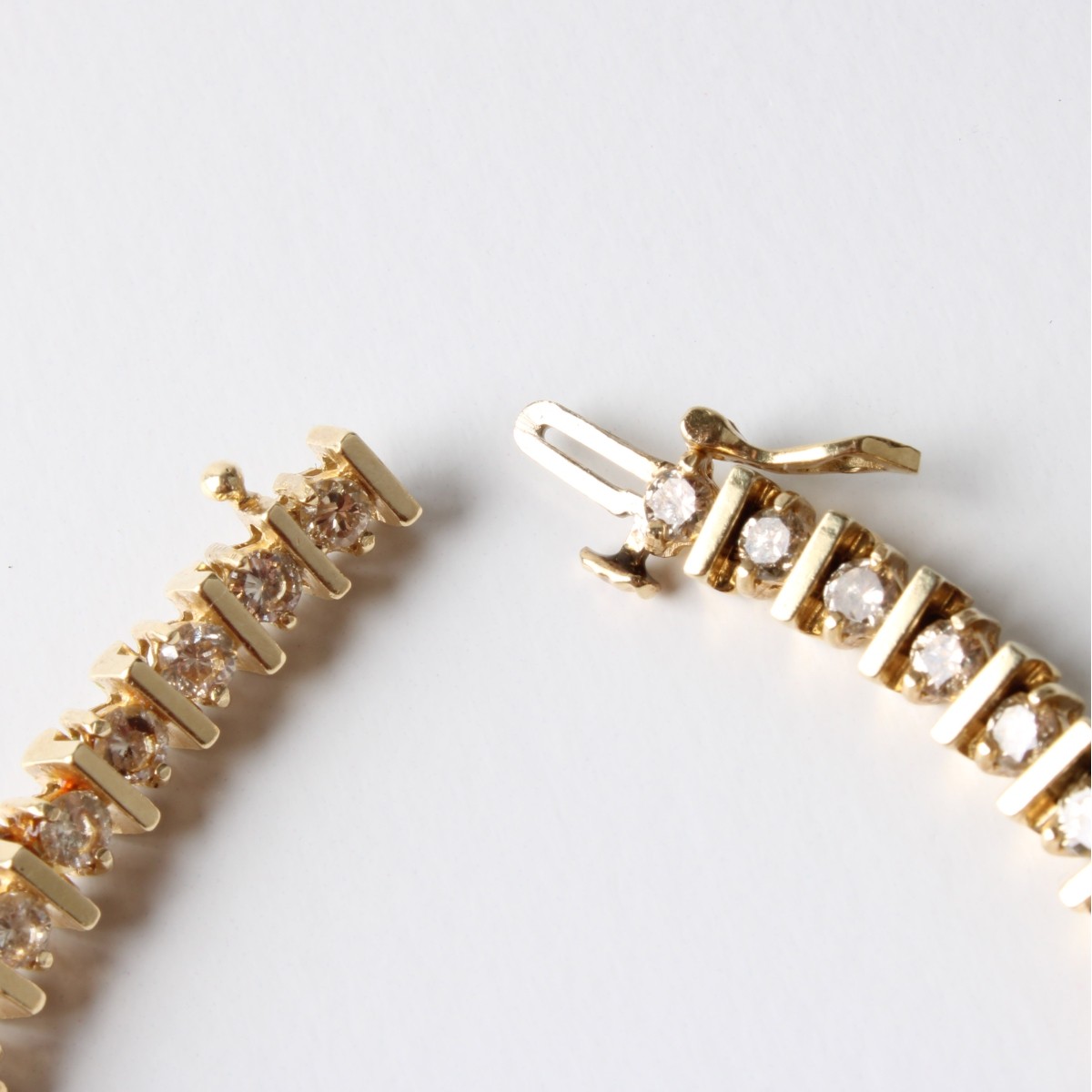 Diamond and 14K Tennis Bracelet