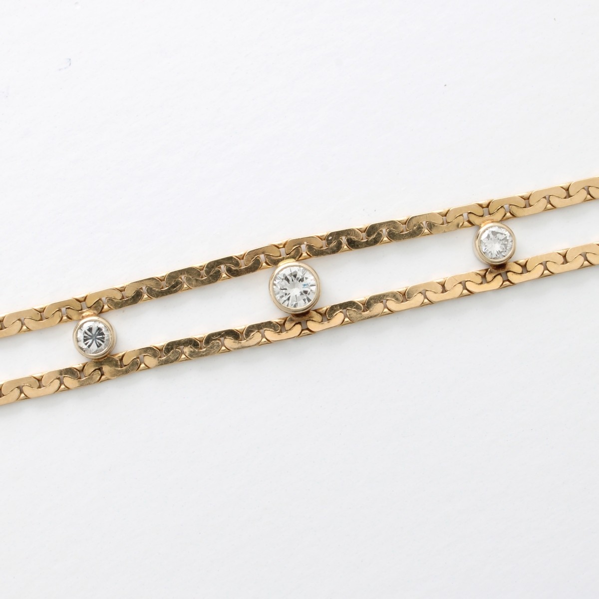 Diamond and 14K Bracelet