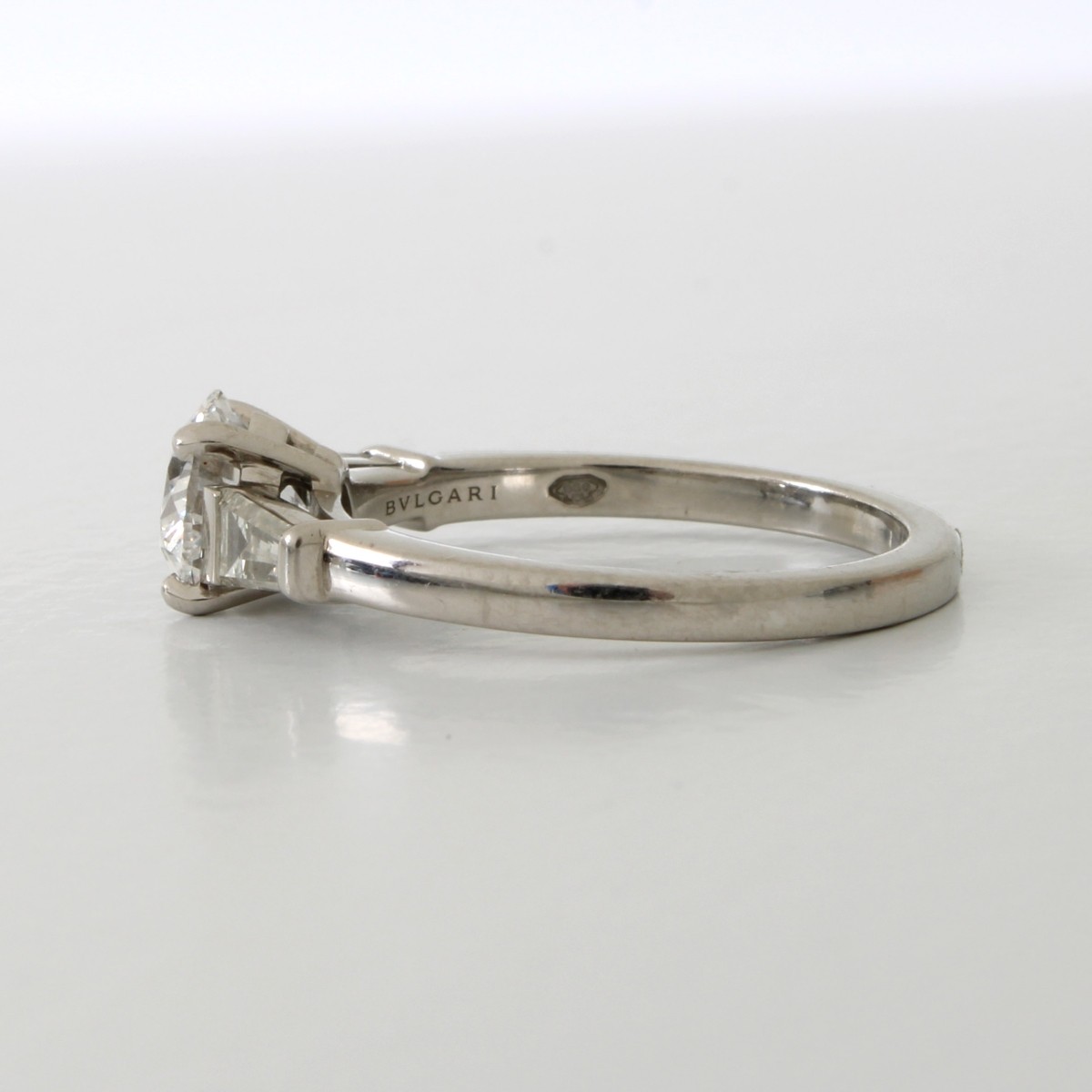 Bulgari / GIA Diamond and Platinum Ring