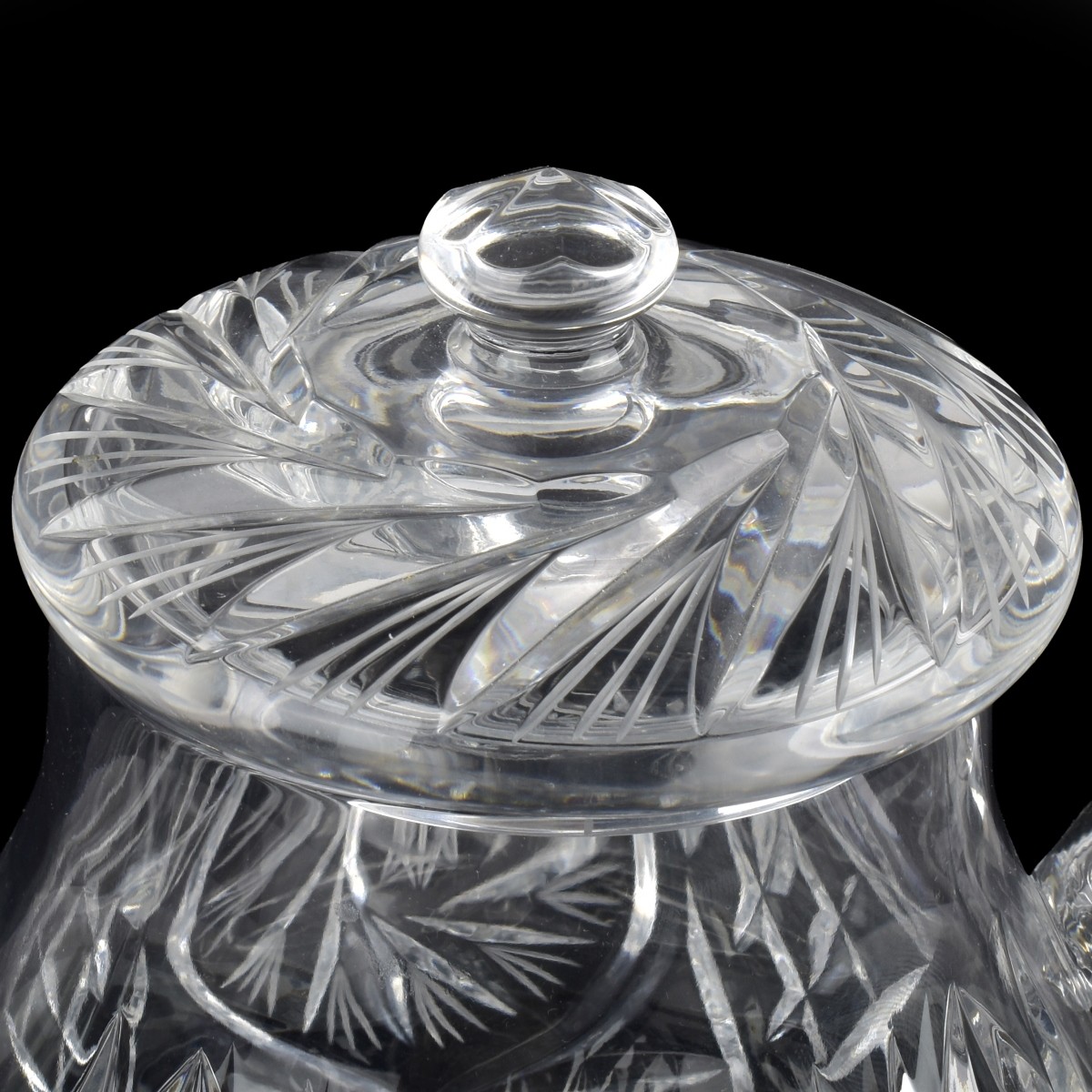 Antique Cut Glass Teapot