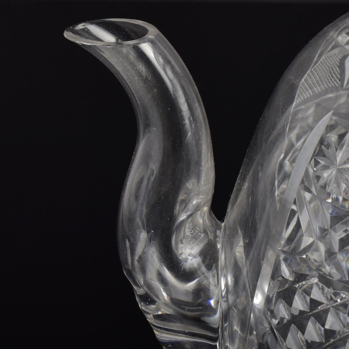 Antique Cut Glass Teapot