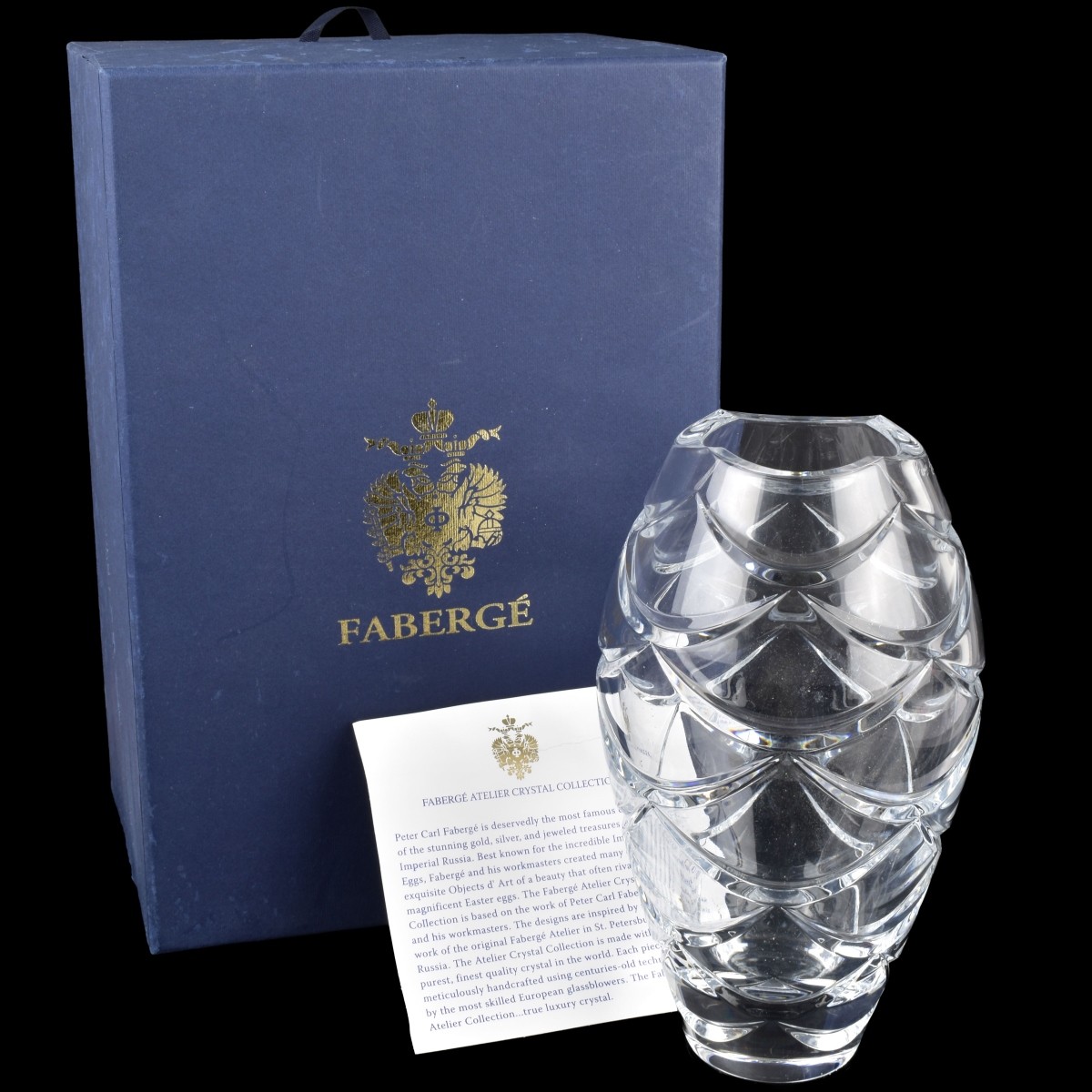 Faberge "Pinecone" Crystal Vase