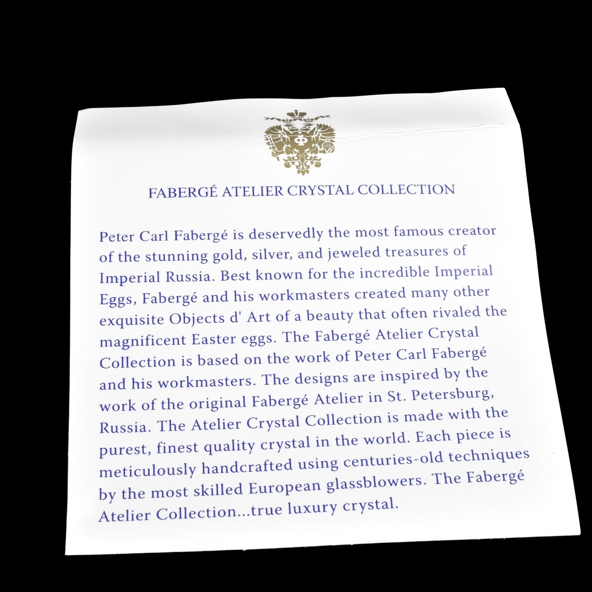 Faberge "Pinecone" Crystal Vase