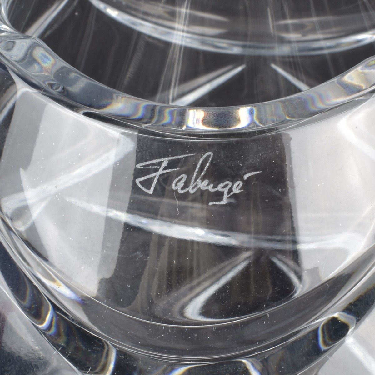 Faberge "Pinecone" Crystal Vase