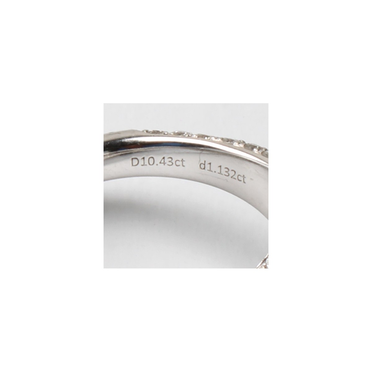 GIA 10.43ct Diamond and 18K Ring