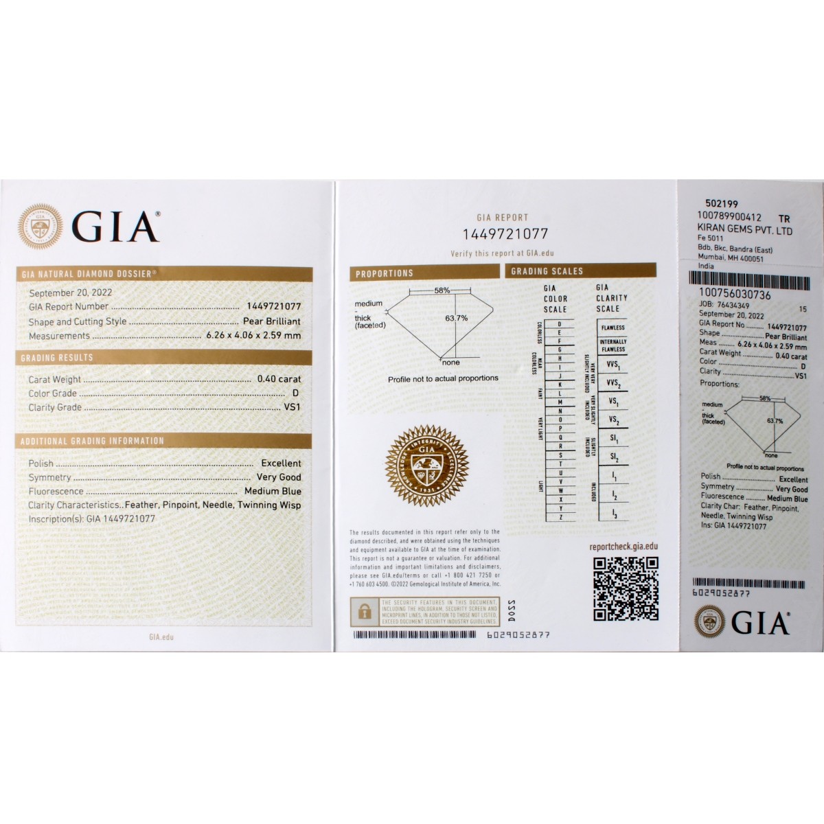 GIA Diamond and 18K Ring