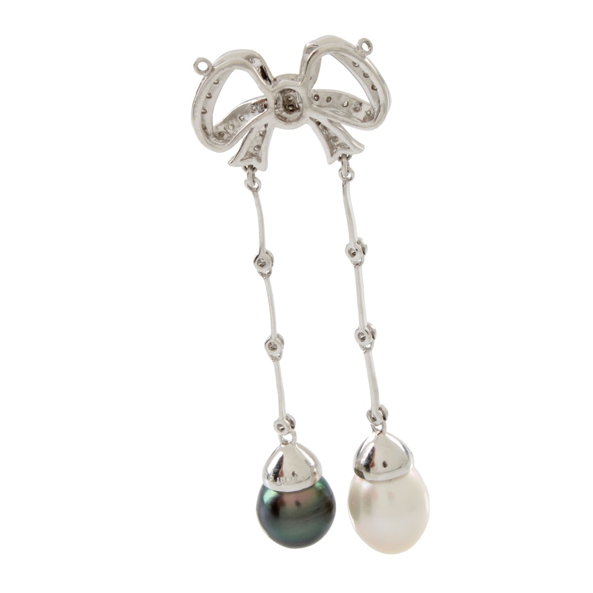 Pearl, Diamond and 18K Pendant