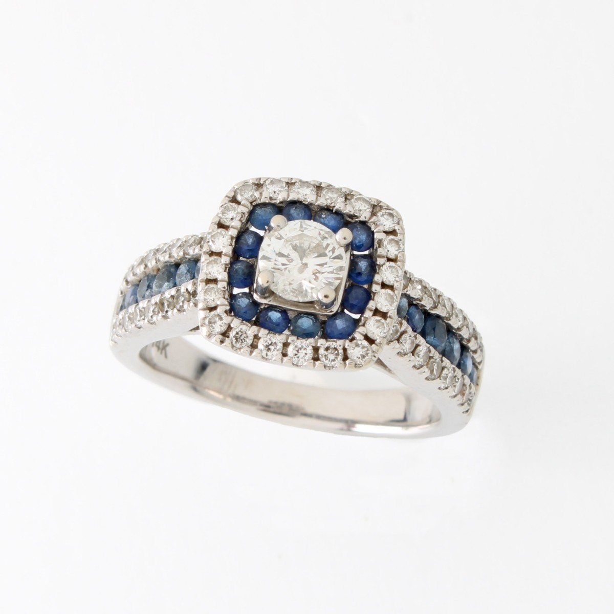 Diamond, Sapphire and 14K Ring