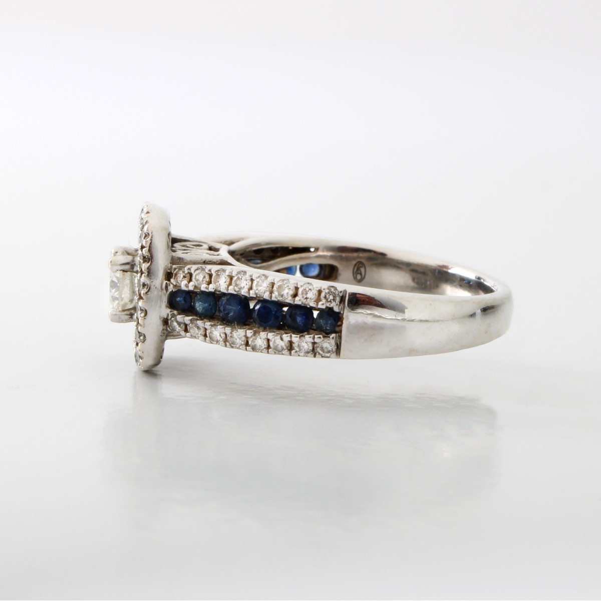 Diamond, Sapphire and 14K Ring