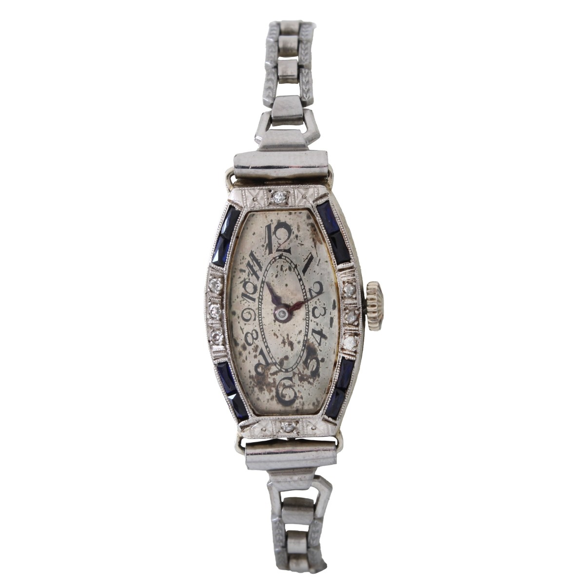 Deco Diamond, Sapphire and 18K Watch