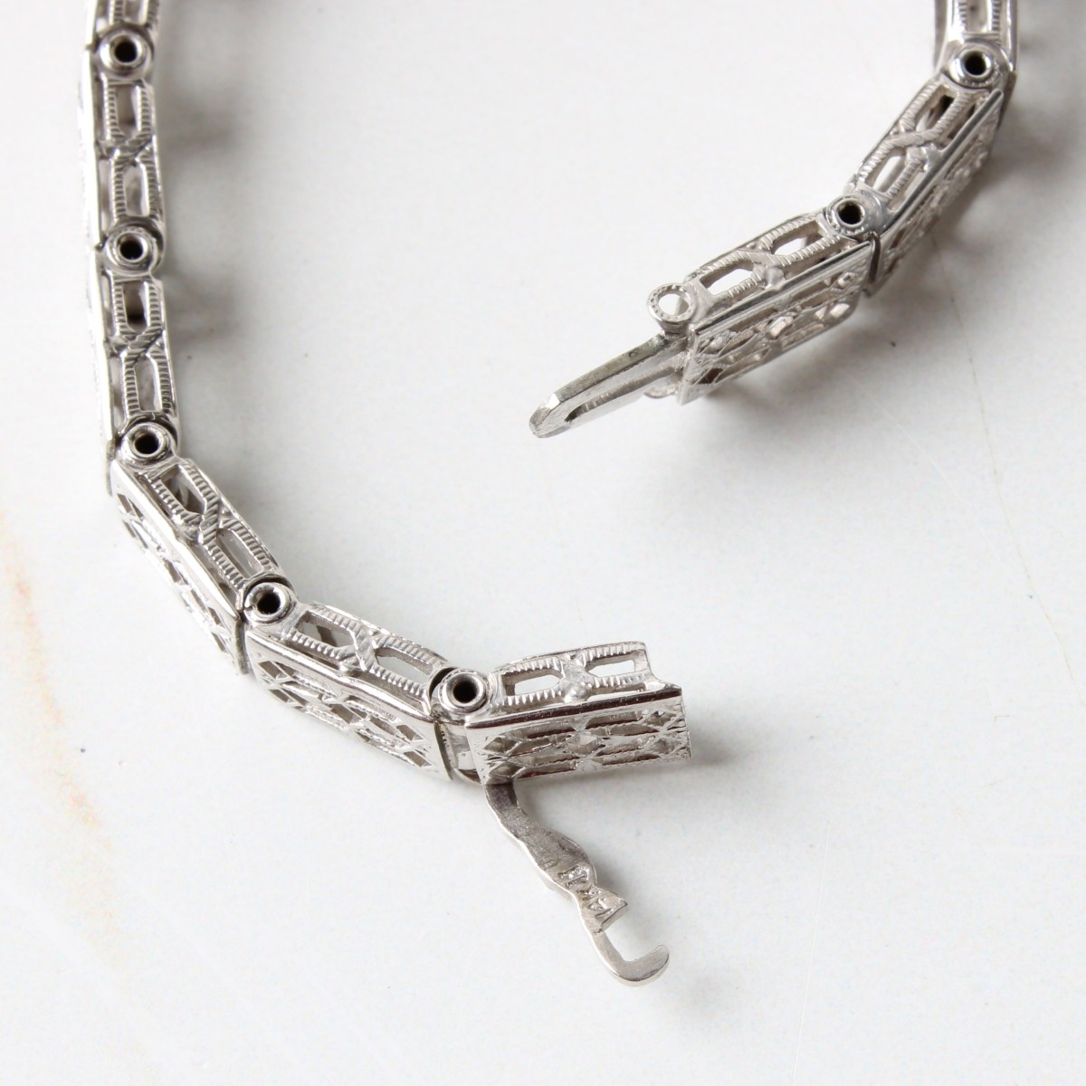 Nastrix Diamond Sapphire & Platinum Watch