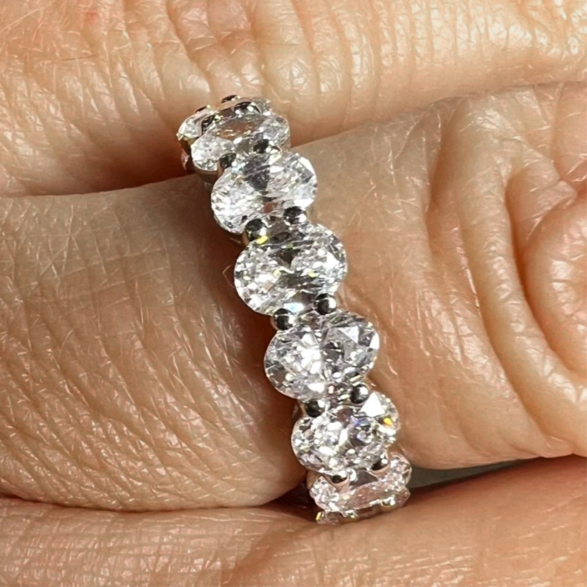 Diamond and Platinum Ring