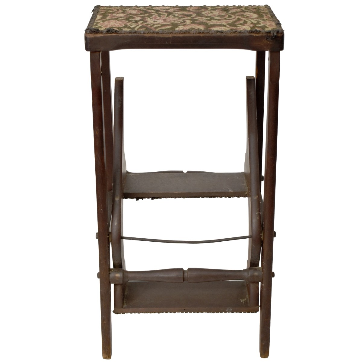 Antique Wooden Library Step Ladder