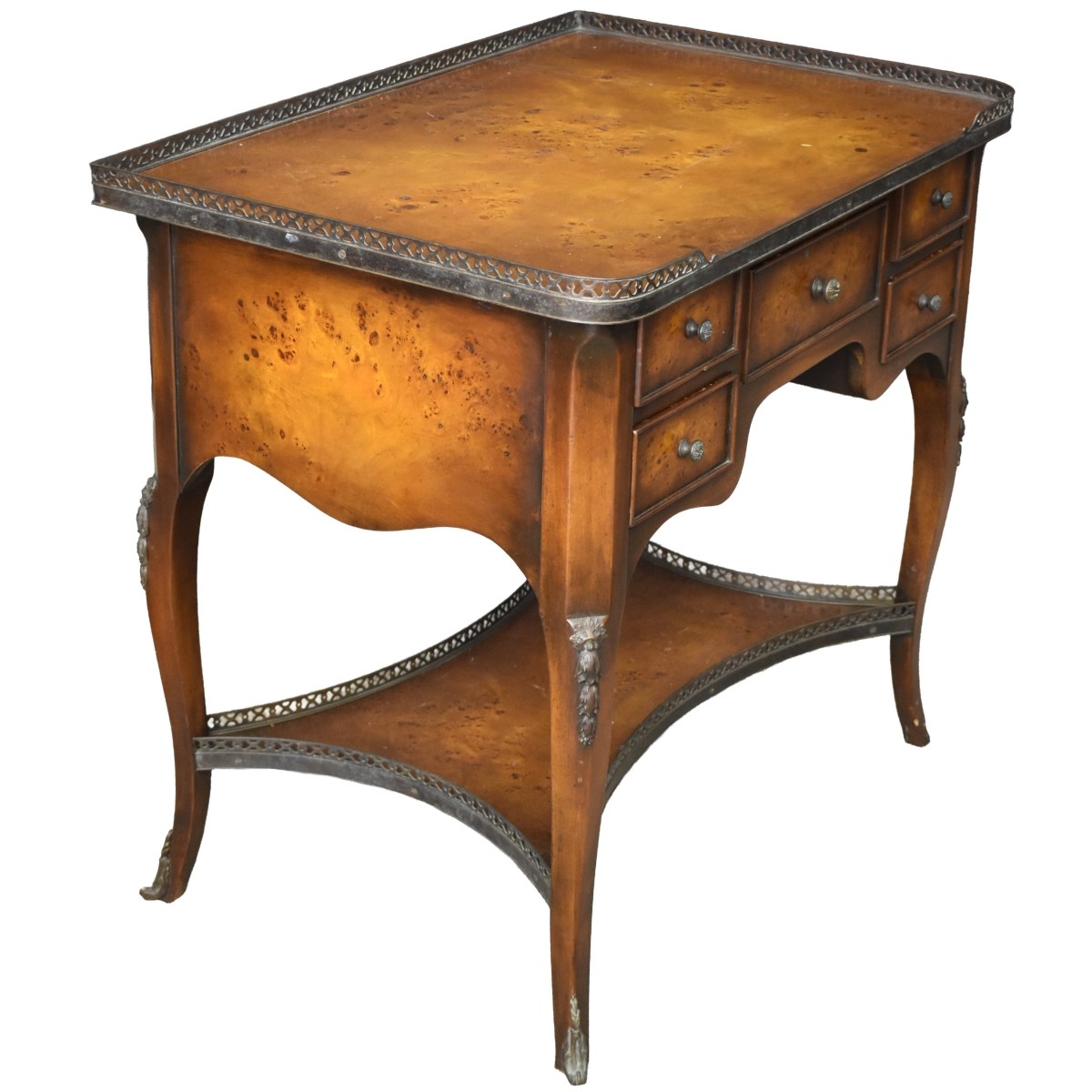 Burl Wood Gallery Table