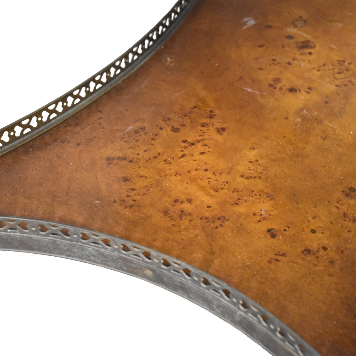 Burl Wood Gallery Table