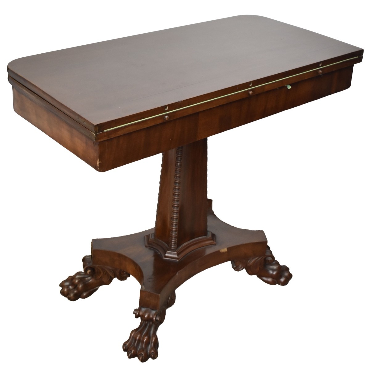 American Federal Mahogany Game Table