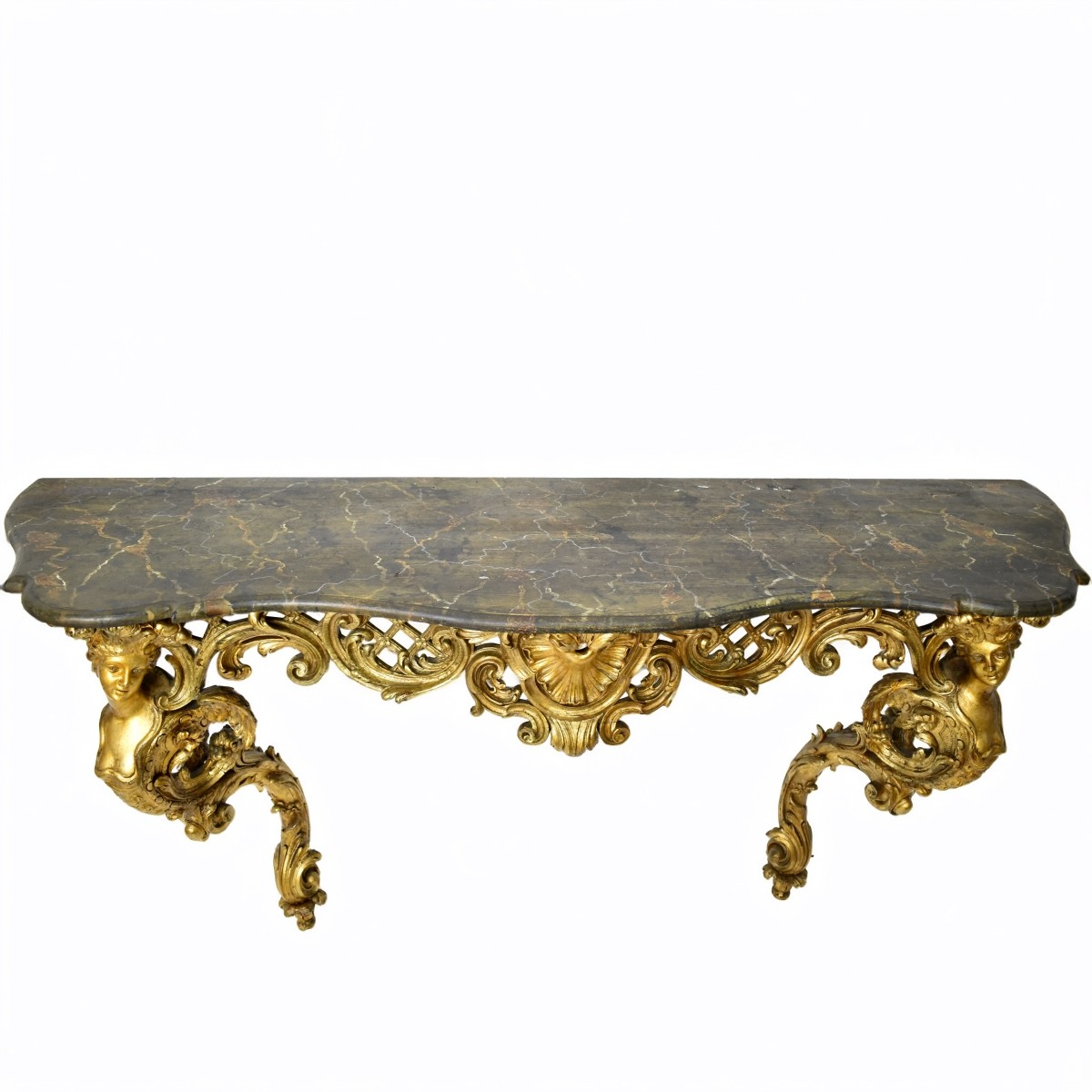 Late 19th Century Gilt Wood Console