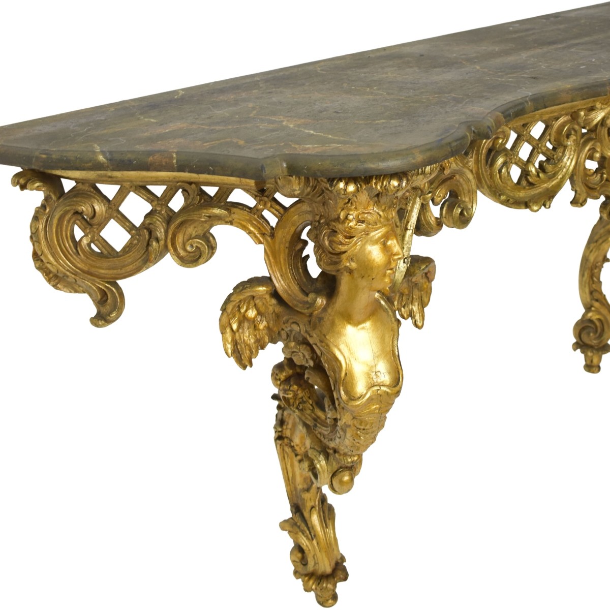Late 19th Century Gilt Wood Console