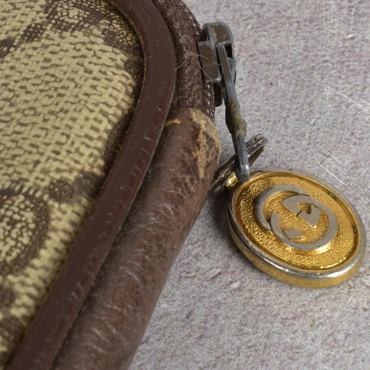 Gucci GG Coated Canvas Zip Pouch