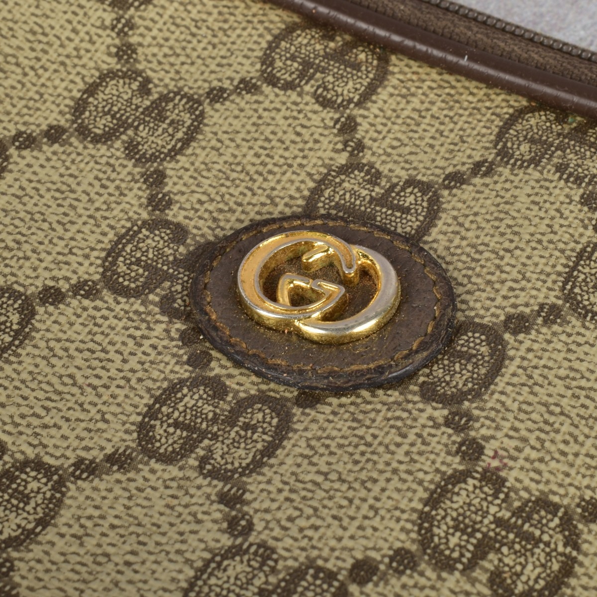 Gucci GG Coated Canvas Zip Pouch