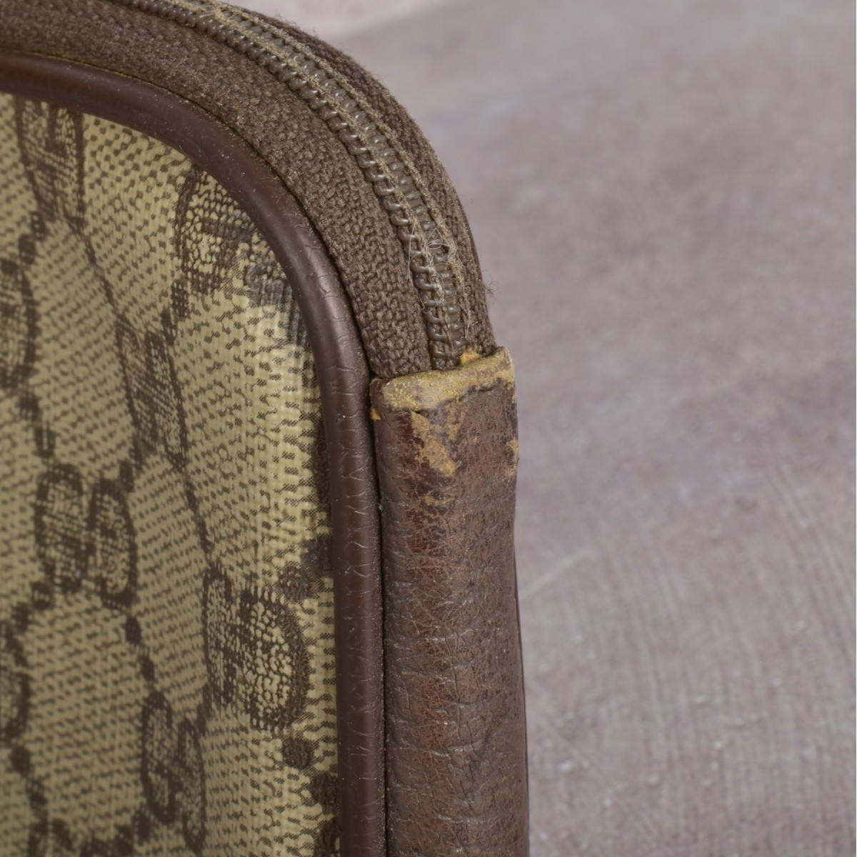 Gucci GG Coated Canvas Zip Pouch