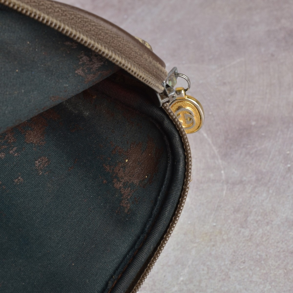 Gucci GG Coated Canvas Zip Pouch