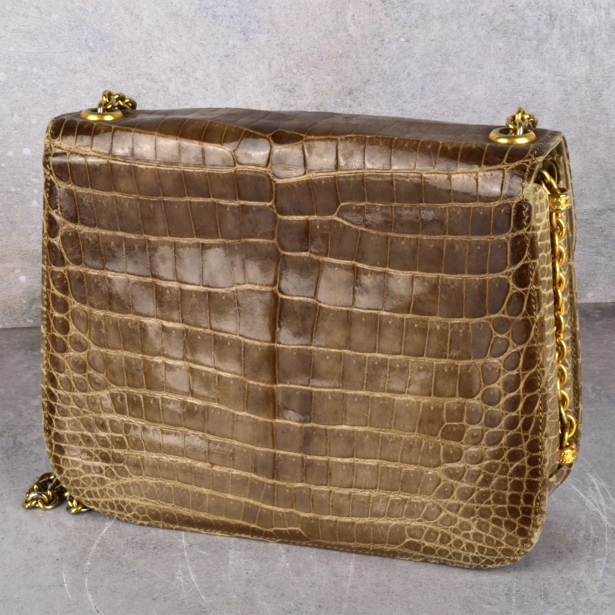 Vintage Gucci Crocodile Flap Purse