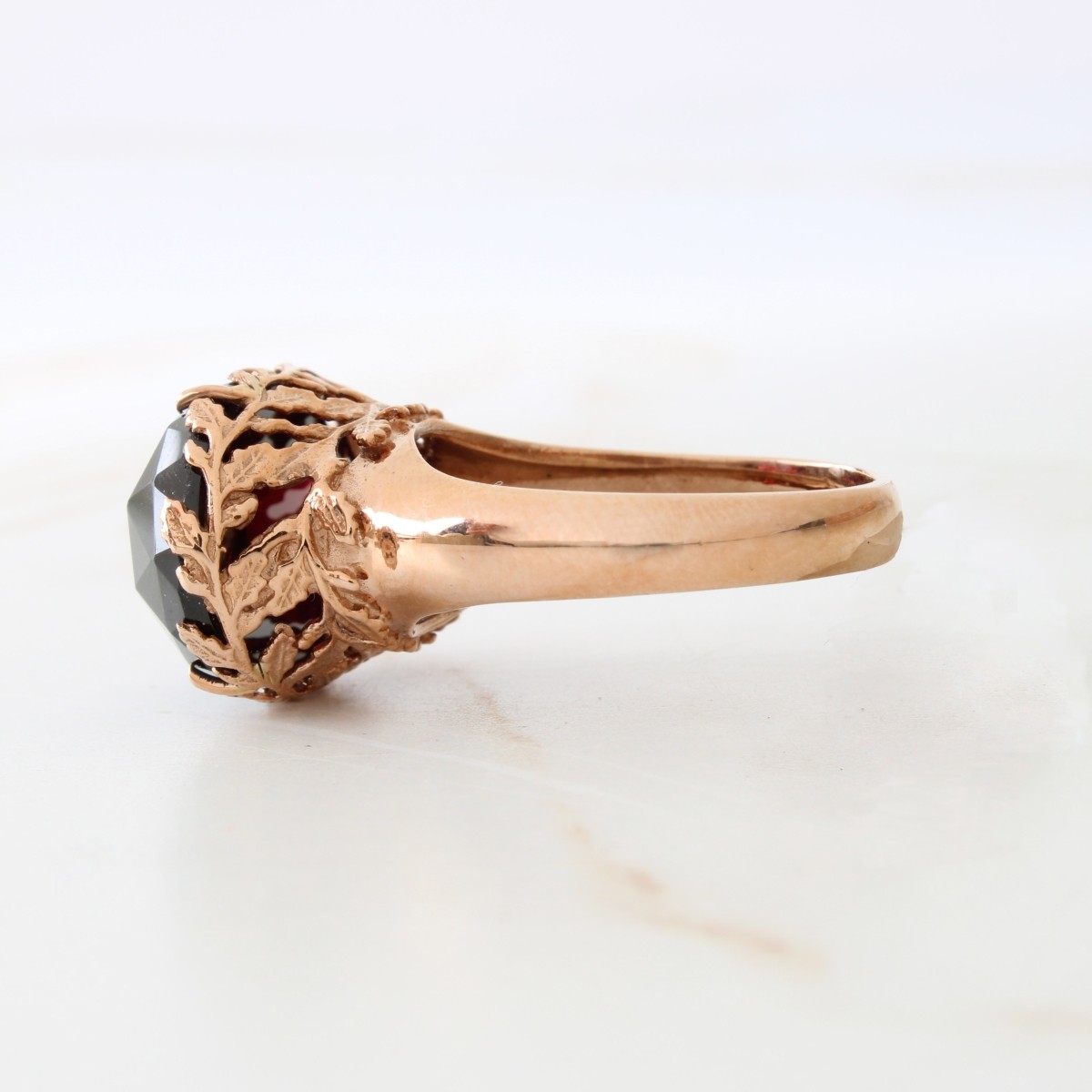 Garnet and 14K Ring