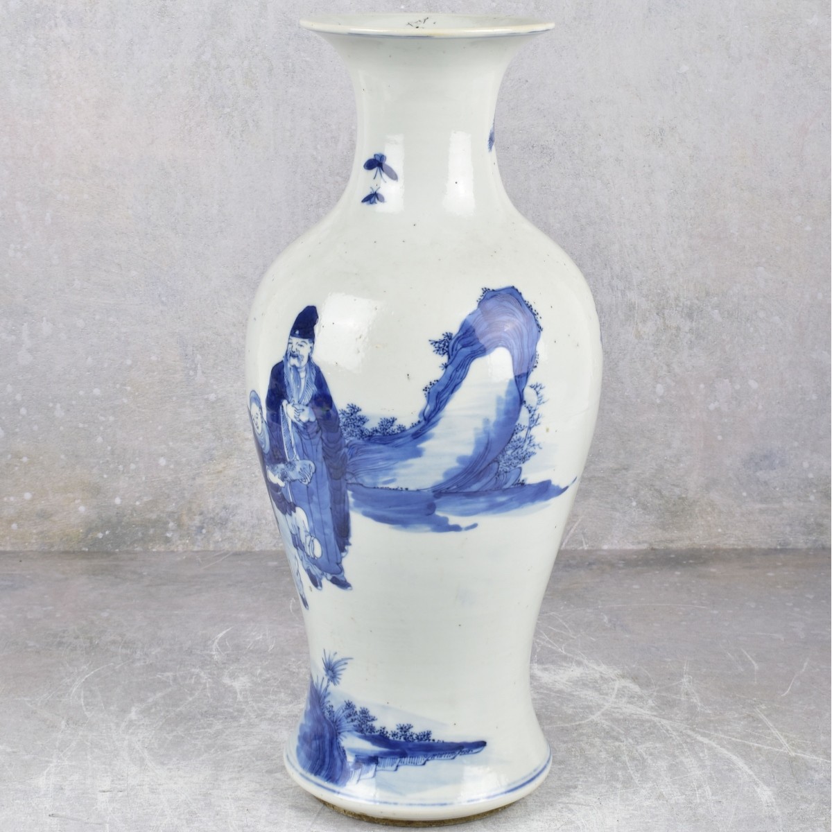 19th C. Chinese Blue and White Porcelain Vase