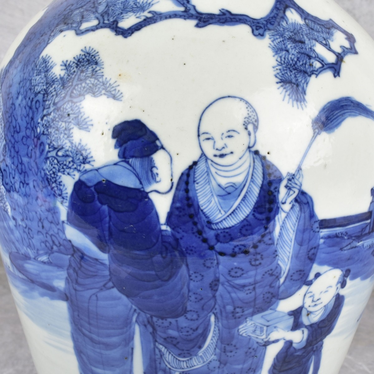 19th C. Chinese Blue and White Porcelain Vase