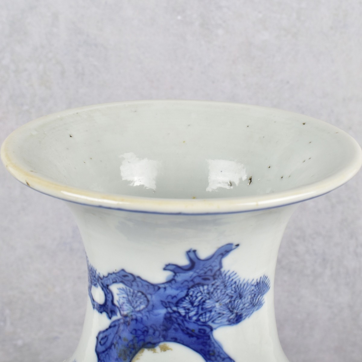 19th C. Chinese Blue and White Porcelain Vase