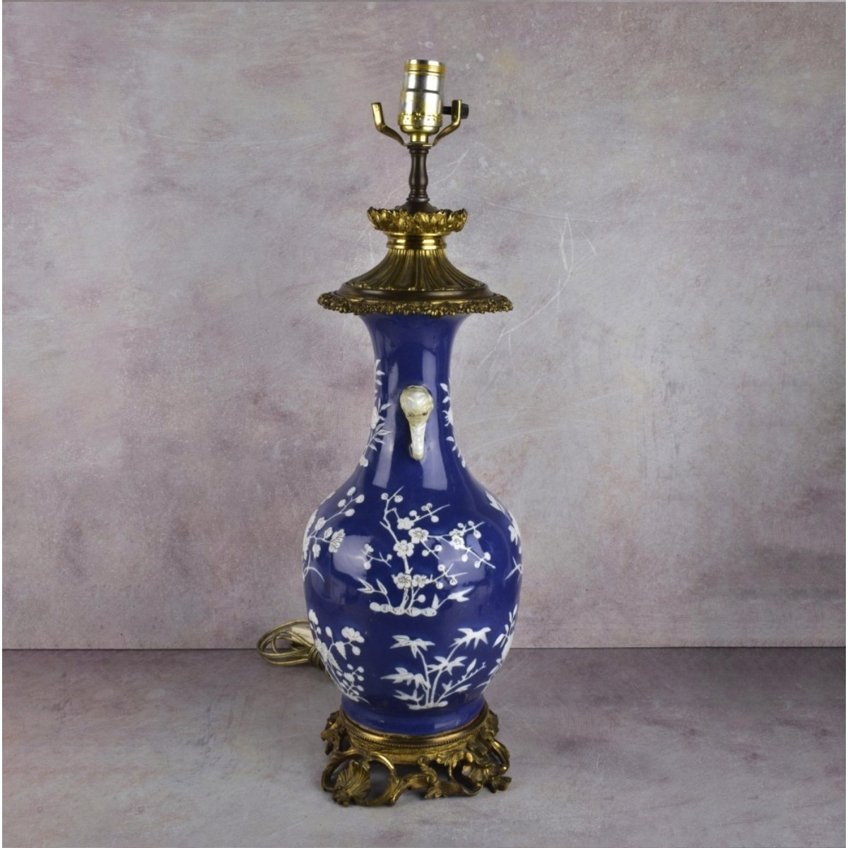 Blue and White Pottery Vases as Lamps