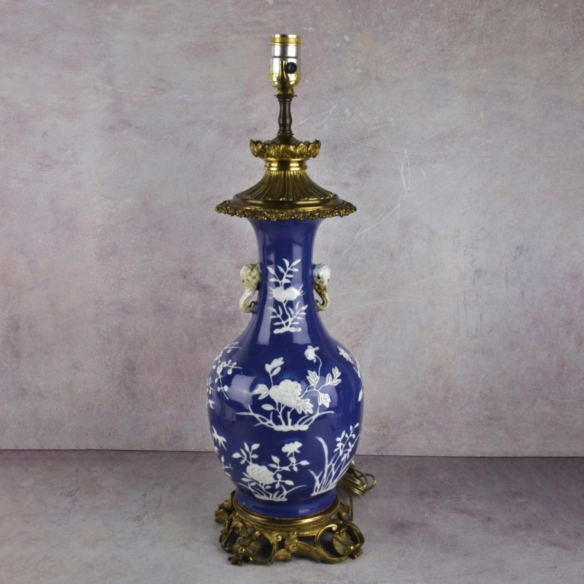 Blue and White Pottery Vases as Lamps